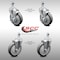 Service Caster 5 Inch SS Thermoplastic Rubber Swivel 1/2 Inch Threaded Stem Caster Brakes, 2PK SCC-SSTS20S514-TPRB-M1215-2-TLB-2 - alternate 1